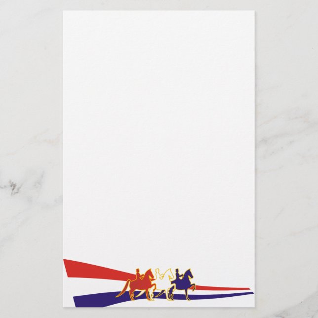 Alles amerikanische Saddlebred stationär Briefpapier (Vorderseite)