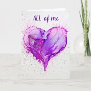 **ALLES AN MIR LIEBT ALLES AN DIR** LIEBESKARTE KARTE