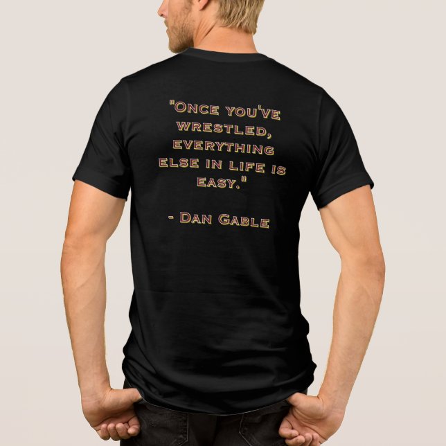 "Alles andere ist einfach" Tri-Blend Shirt (Rückseite)