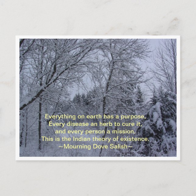 Alles auf Erden Postkarte (Vorderseite)