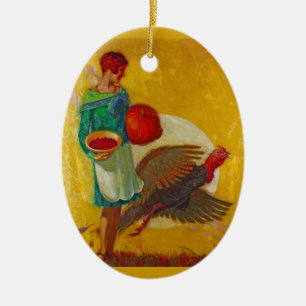 Alles außer dem Truthahn Keramik Ornament