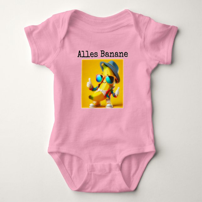 Alles Banane T-Shirt Baby Strampler (Vorderseite)