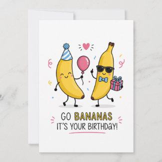 Alles Bananen zum Geburtstag | Lustige Banane zum Feiertagskarte