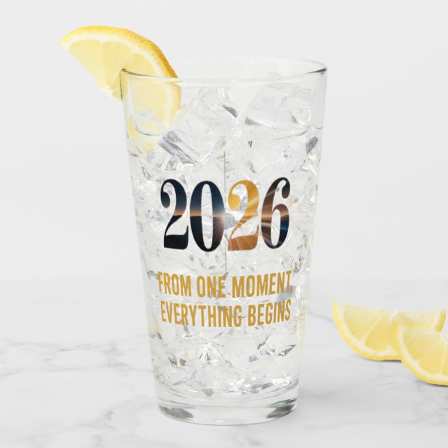 Alles beginnt mit einem einzigen Moment. Glas (Vorderseite Ice)