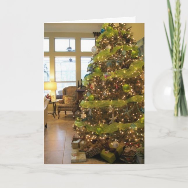 "Alles bereit für Weihnachten!" - Grußkarte Feiertagskarte (Vorderseite)