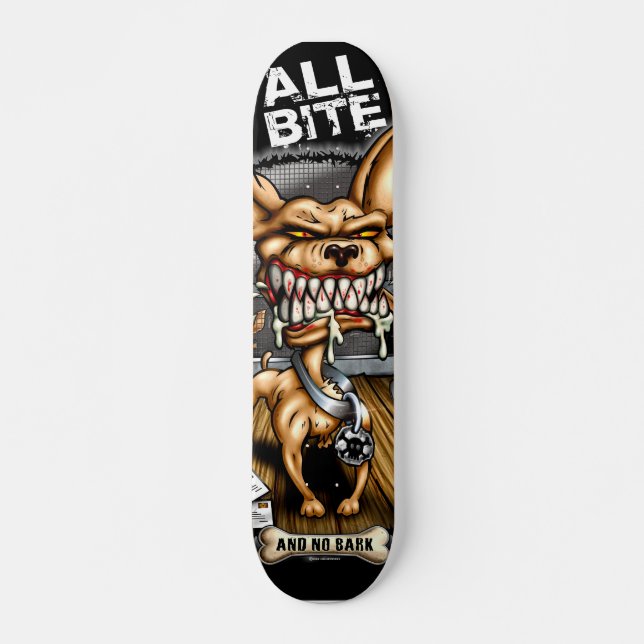 Alles Biss-Chihuahua-Skateboard Skateboard (Vorne)