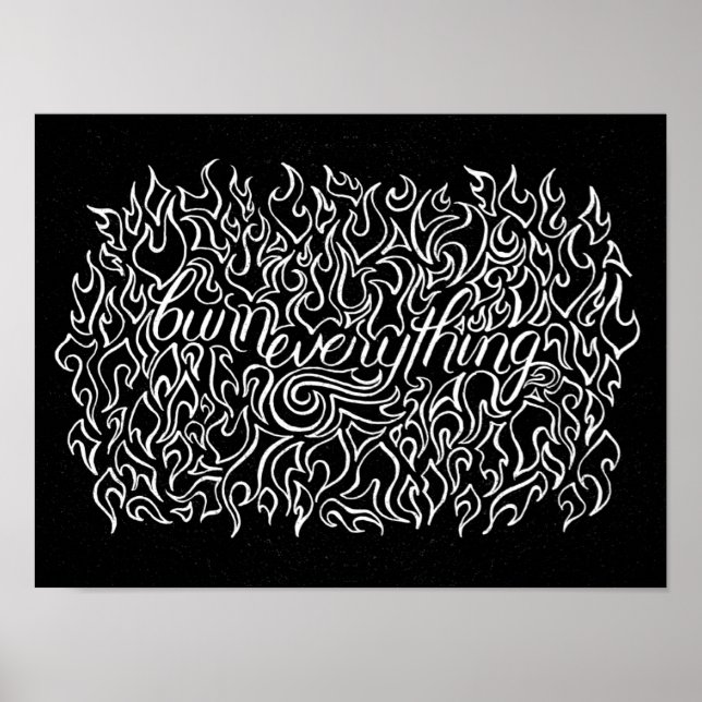 Alles brennen - Drucken Poster (Vorne)