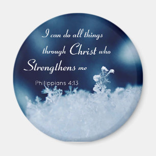 Alles Christ Snowflake 2 Zoll Square Magnet