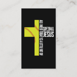 Alles, das ich benötige, ist Softball-und Visitenkarte