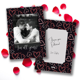 Alles Deines Romantisches Paar-Foto Valentinstag Feiertagskarte