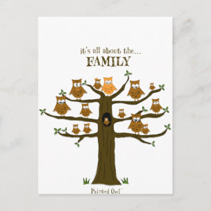 Alles dreht sich um die Familie Postkarte