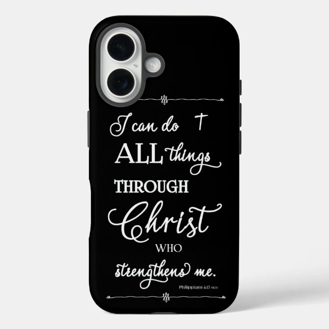Alles durch Christus - Philipper 4:13 Case-Mate iPhone Hülle (Rückseite)