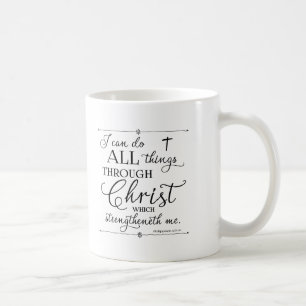 Alles durch Christus - Philipper 4:13 Tasse