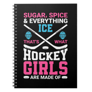 Alles Eishockey Girls Notizblock