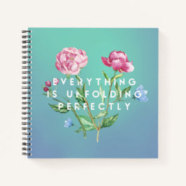 Alles entfaltet sich perfekt Spiral-Notebook Notizbuch