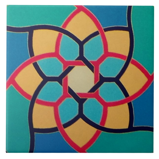 Alles fällt weg - Mitte - Keramik Tile Fliese (Vorderseite)