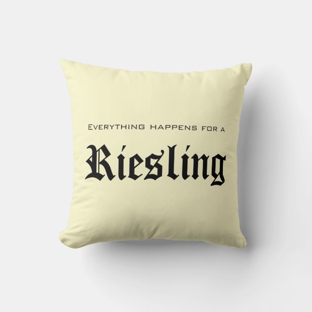 Alles für einen Riesling - Wein-Reihen-Kissen Kissen (Vorderseite)