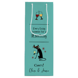 Alles für einen Riesling Wine Pun Geschenktüte Für Weinflaschen