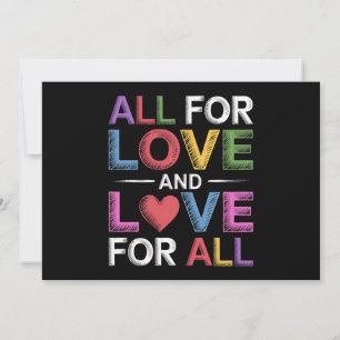Alles für Liebe und Liebe für alle Pride-Monat LGB Einladung