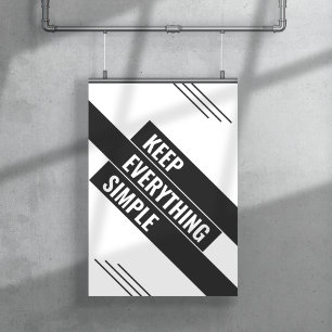 Alles ganz einfach behalten poster