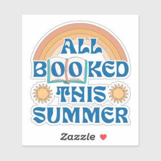 Alles gebucht diesen Sommer – Süßes Sommerlesebuch Aufkleber