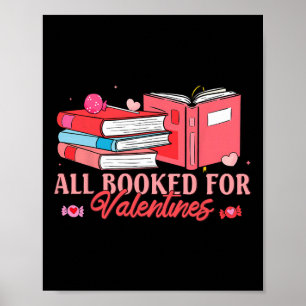 Alles gebucht für den Valentinstag Bücherwurm Bibl Poster