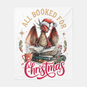 Alles gebucht für den Weihnachtsdrache  Fleecedecke