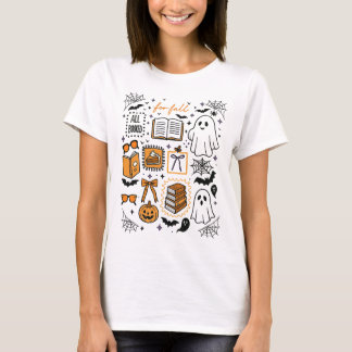 Alles gebucht für Herbst Gruseliger Geist Bücherli T-Shirt