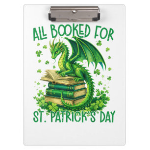 Alles gebucht für St. Patricks Day Klemmbrett