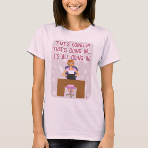 Alles geht in der lustigen Kitschy Hausfrau Autor T-Shirt