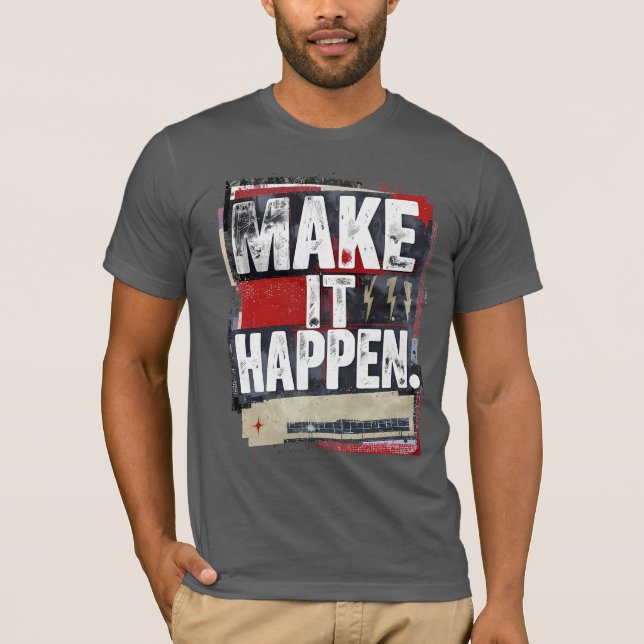 Alles geschehen - Motivierend T - Shirt (Vorderseite)