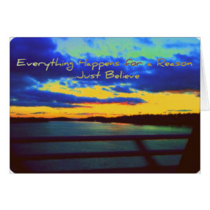 Alles geschieht aus einem Grund… glauben gerade