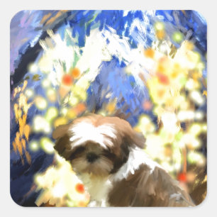 Alles geschieht für reason.jpg quadratischer aufkleber