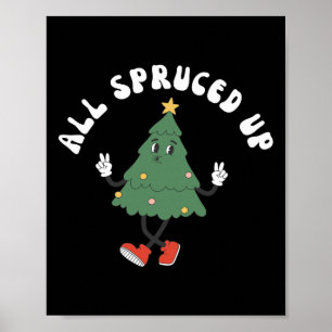 Alles gesprenkelt Bougie Xmas Funny Groovy Weihnac Poster