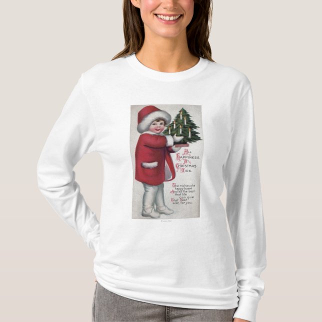 Alles Glück an den WeihnachtsGezeiten T-Shirt (Vorderseite)