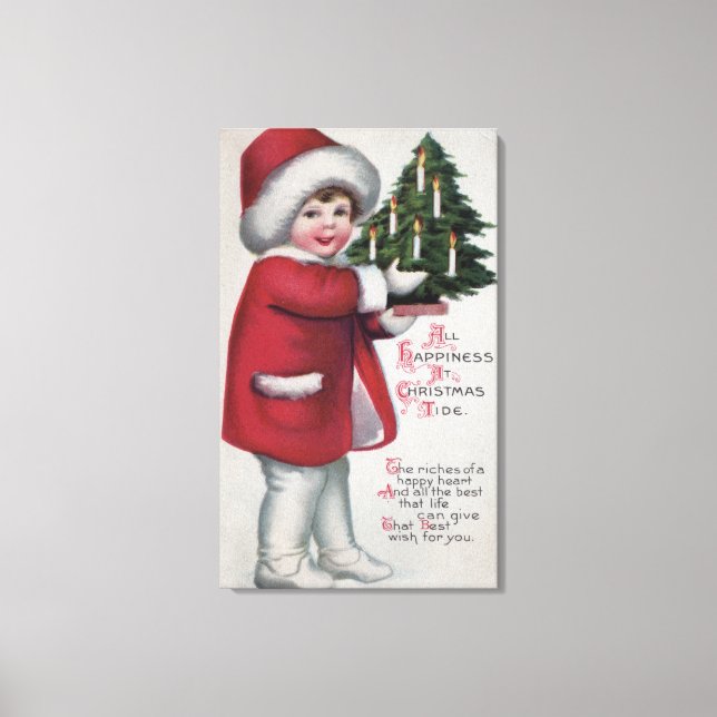 Alles Glück bei Weihnachten Leinwanddruck (Vorderseite)