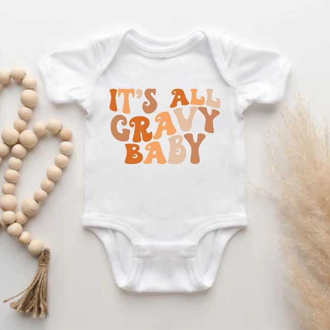 Alles Gravy Baby - Funny Erntedank Baby Body Strampler (It's All Gravy Baby Bodysuit
)