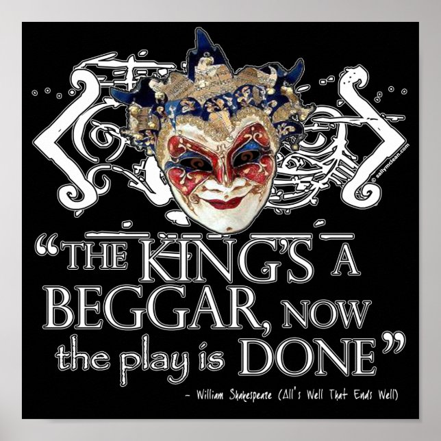 Alles gut, das endet gut Zitat Poster (Vorne)