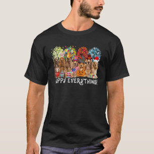 Alles Gute, Cocker Spaniel Hund Saisons Alle Yen T-Shirt