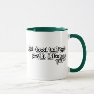 Alles Gute duftet wie Fish Funny Fishing Tasse
