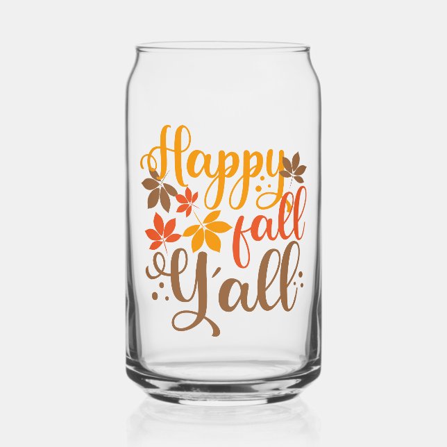 Alles Gute fällt Y'all Dosenglas (Vorderseite)