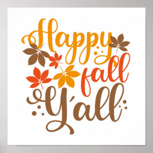 Alles Gute fällt Y'all Poster