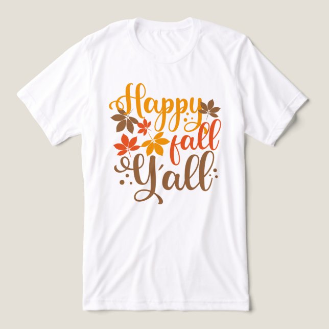 Alles Gute fällt Y'all Tri-Blend Shirt (Design Vorderseite)