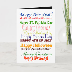 Alles Gute für das neue Jahr! Feiertagskarte