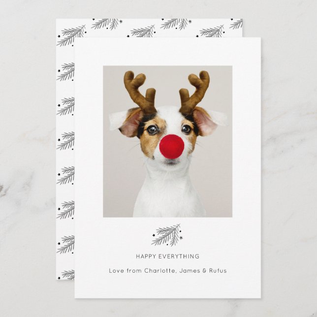 Alles Gute für den Urlaub Fotokarte Einladung (Vorne/Hinten)