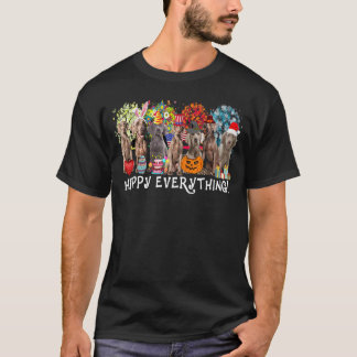 Alles Gute für den Weimaraner Hund Saisons das gan T-Shirt