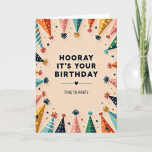 Alles Gute Geburtstags-Partyhüte Karte