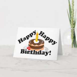 Alles Gute, glücklich zum Geburtstag! Karte