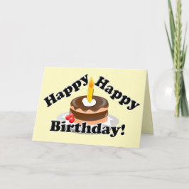 Alles Gute, glücklich zum Geburtstag! Karte