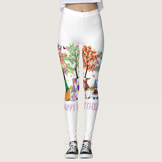 Alles Gute Gnomies Gnomes Weihnachten Leggings (Vorderseite)